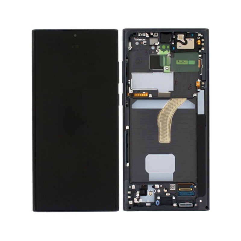 SAMSUNG S22ULTRA LCD SCREEN BLACK GH82-27488A/GH82-27488E (SERVICE PACK)