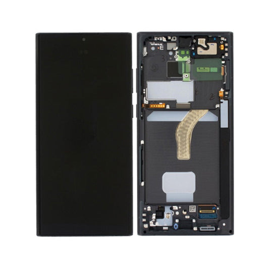 SAMSUNG S22ULTRA LCD SCREEN BLACK GH82-27488A (SERVICE PACK)