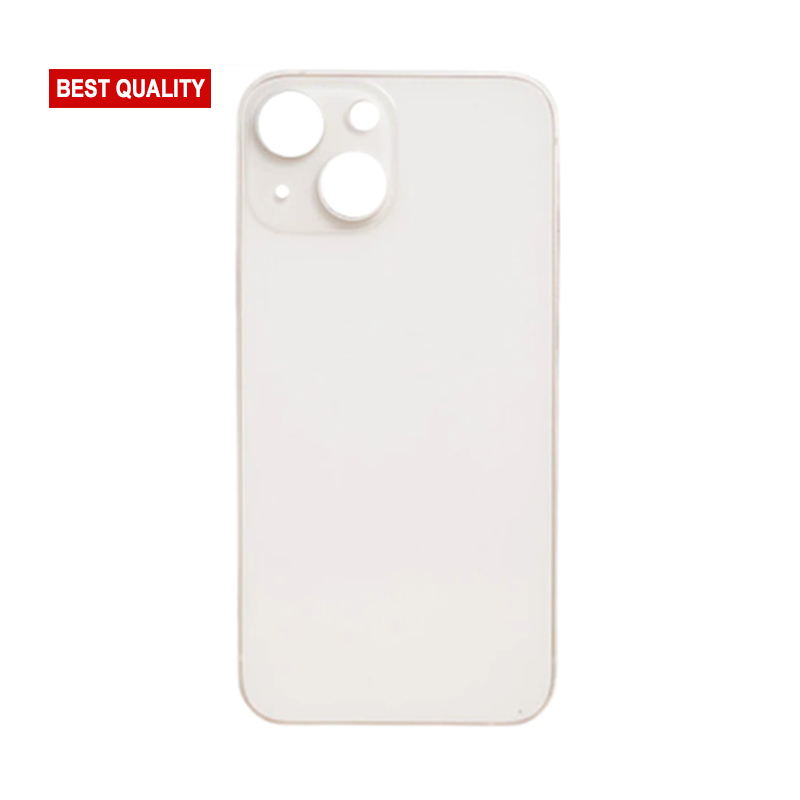 Back Glass White No Logo for iPhone 13 (Best Aftermarket)