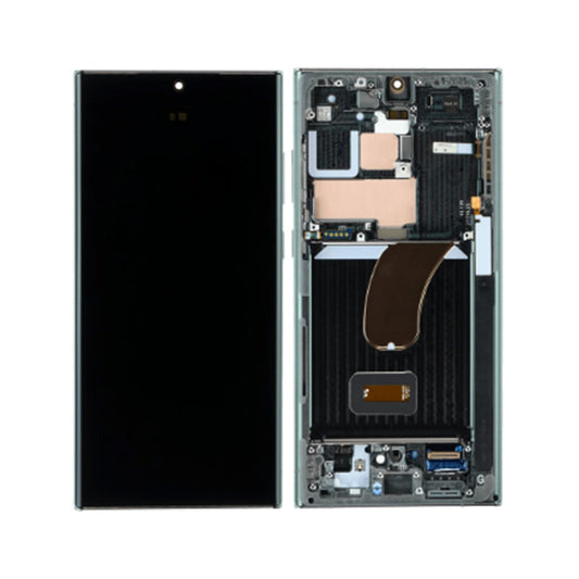 SAMSUNG S23ULTRA SCREEN WITH FRAME ASSEMBLED BY THIRD PARTY GREEN