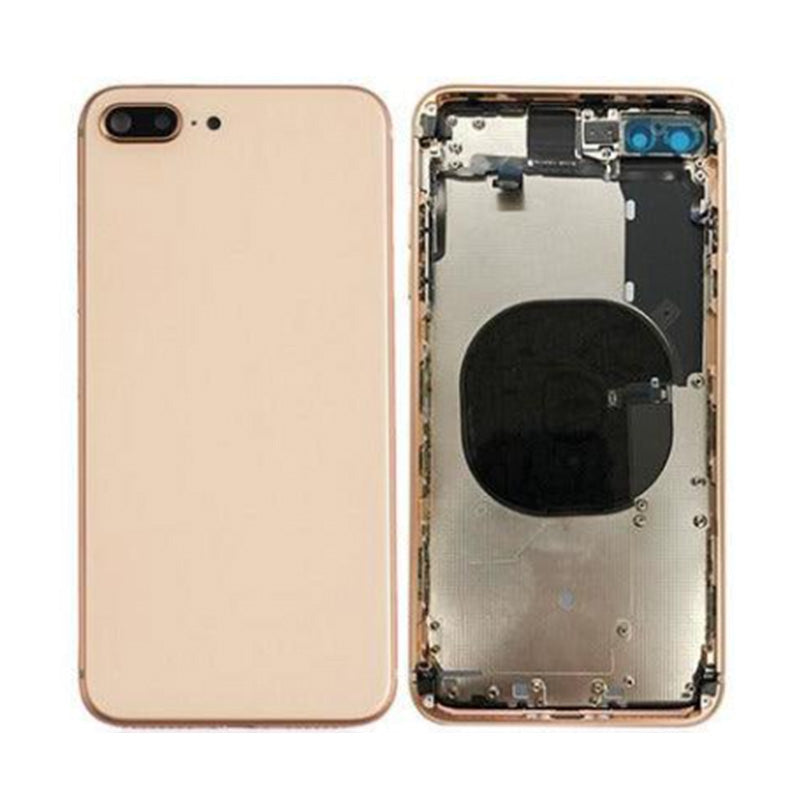 Back Housing With Power Flex Rose Gold No Logo for iPhone 8Plus (Aftermarket High Quality)