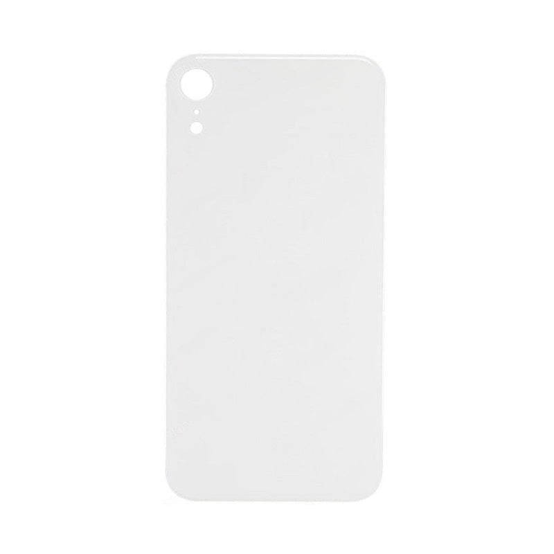 Back Glass White No Logo for iPhone Xr (Aftermarket Premium)