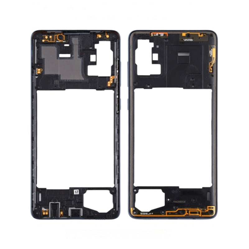 SAMSUNG A71 4G MIDDLE FRAME WITH VOLUME FLEX BLACK