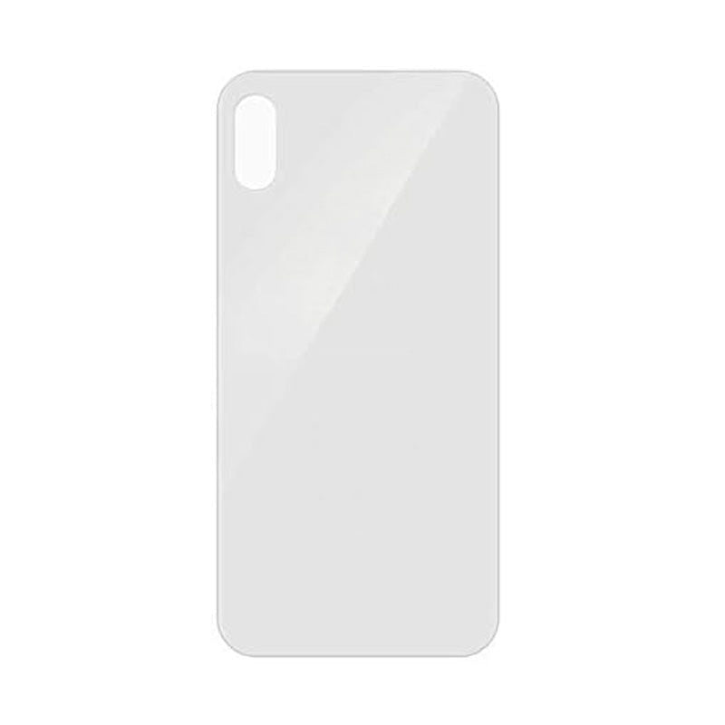 Back Glass White No Logo for iPhone Xs (Aftermarket Premium)