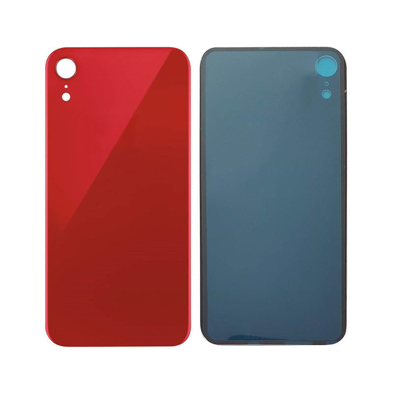 Back Glass Red No Logo for iPhone Xr (Aftermarket Premium)