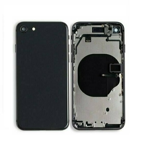 Back Housing with Power Flex Black No Logo for iPhone SE2022