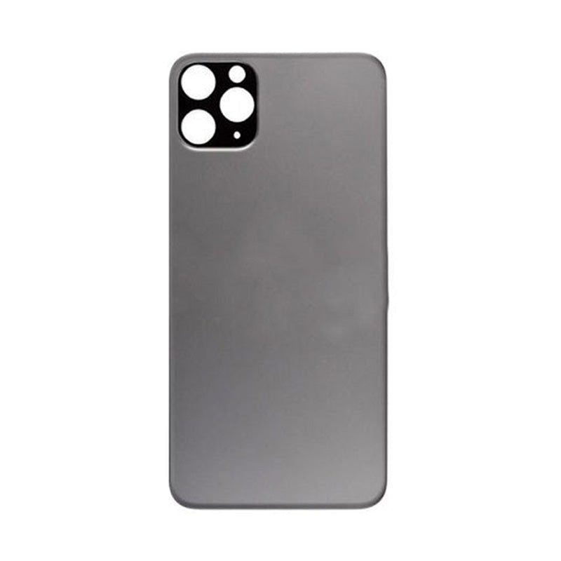 Back Glass Black No Logo with Pre-Installed 3M Adhesive for iPhone 11Pro (Aftermarket Premium)