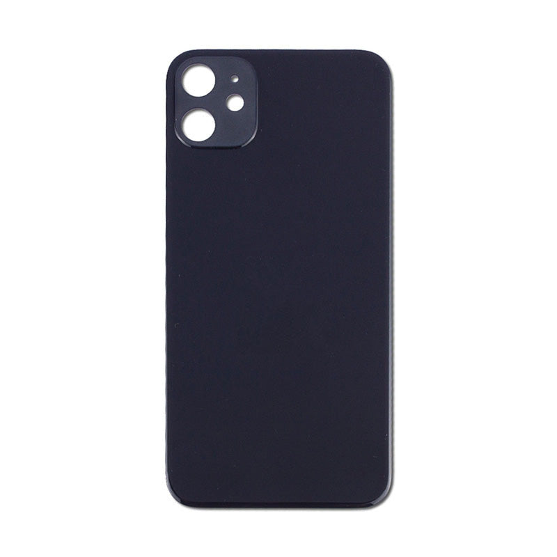 Back Glass Black No Logo for iPhone 11 (Aftermarket Premium)