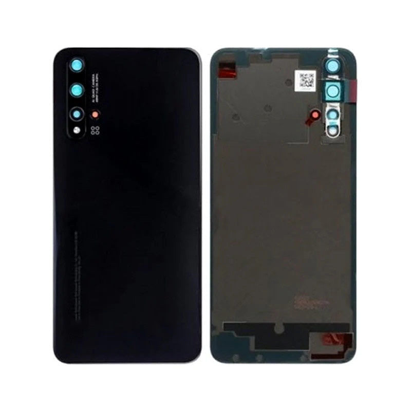 HUAWEI NOVA5T BACK GLASS WITH CAMERA LENS BLACK