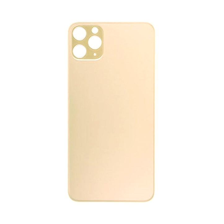 Back Glass Gold No Logo for iPhone 11Pro Max (Aftermarket Premium)