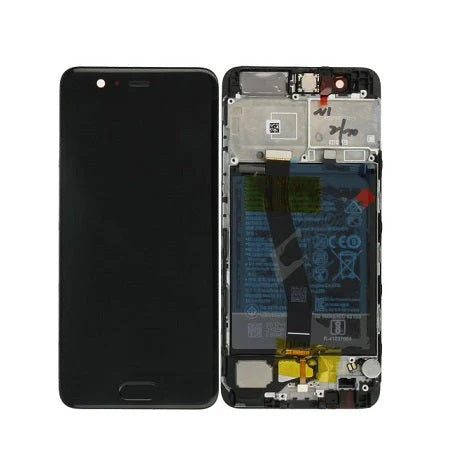 HUAWEI P10 SCREEN WITH BATTERY BLACK (SERVICE PACK)