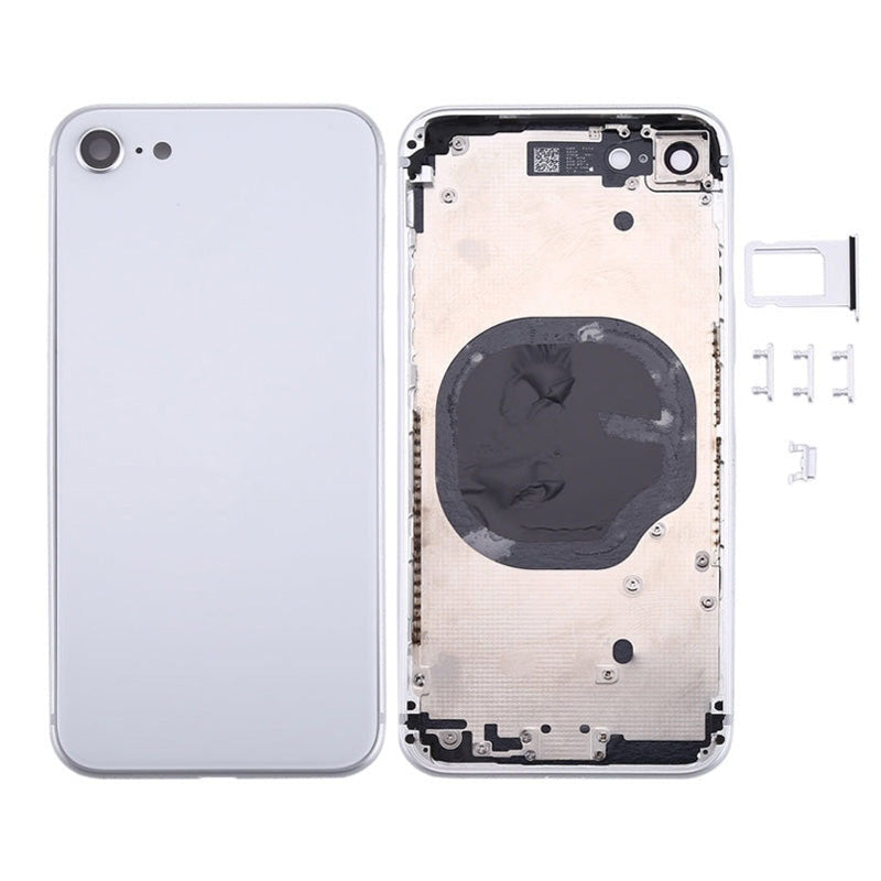 Back Housing Without Parts White No Logo for iPhone 8G