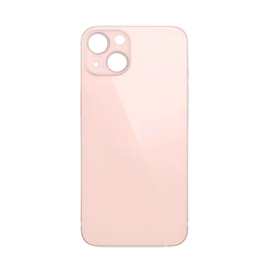 Back Glass Pink No Logo With Pre-Installed 3M Adhesive For iPhone 13 (Aftermarket Premium)