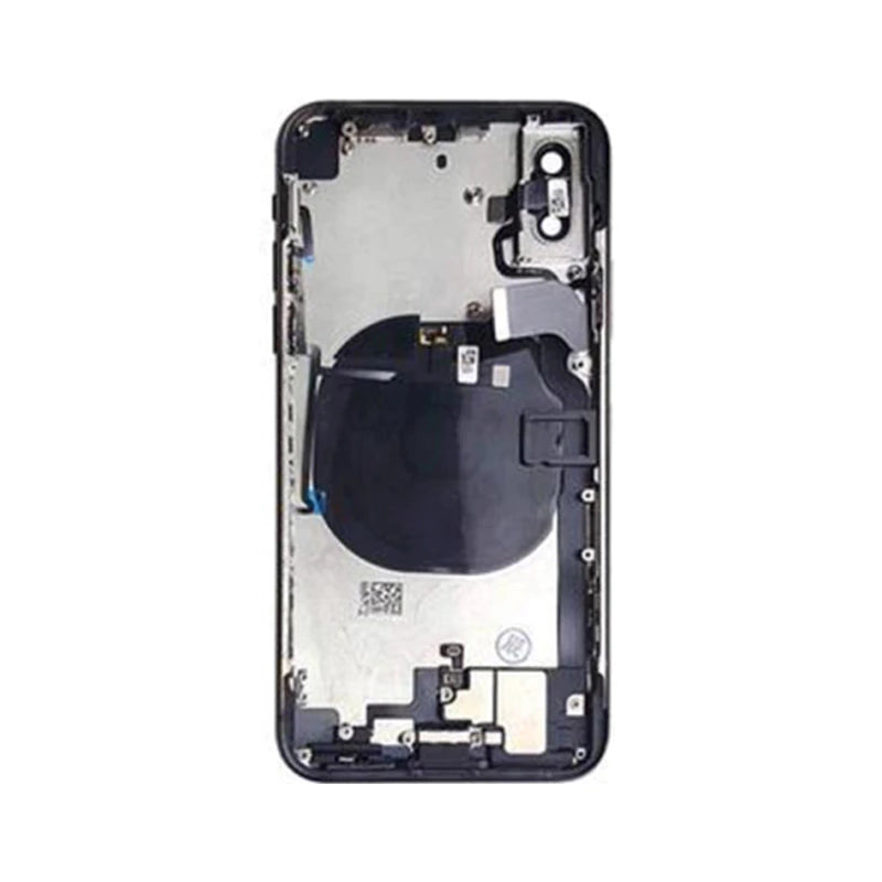 Back Housing with Volume Power Flex Black No Logo for iPhone X