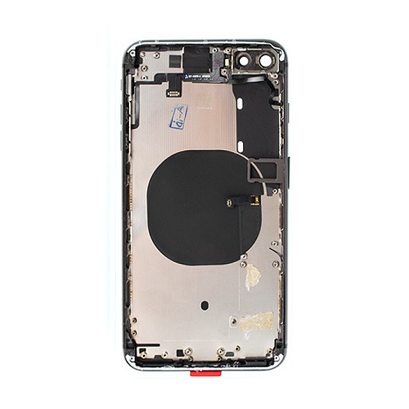 Back Housing With Power Flex Black No Logo for iPhone 8Plus (Aftermarket High Quality)