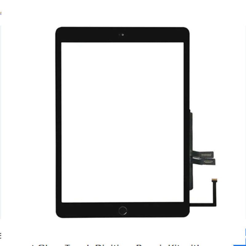 IPAD AIR2018 TOUCH SCREEN BLACK WITH PRE-INSTALLED HOME BUTTON FLEX (BEST AFTERMARKET)