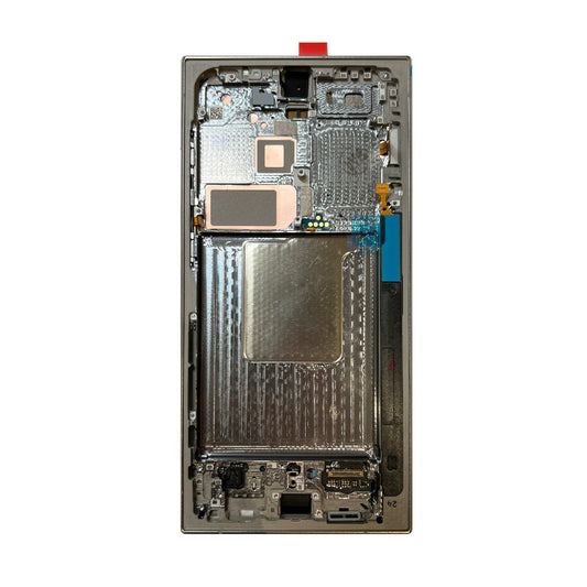 SAMSUNG S24ULTRA SERVICE PACK LCD ASSEMBLED WITH SERVICE PARK FRAME GREY